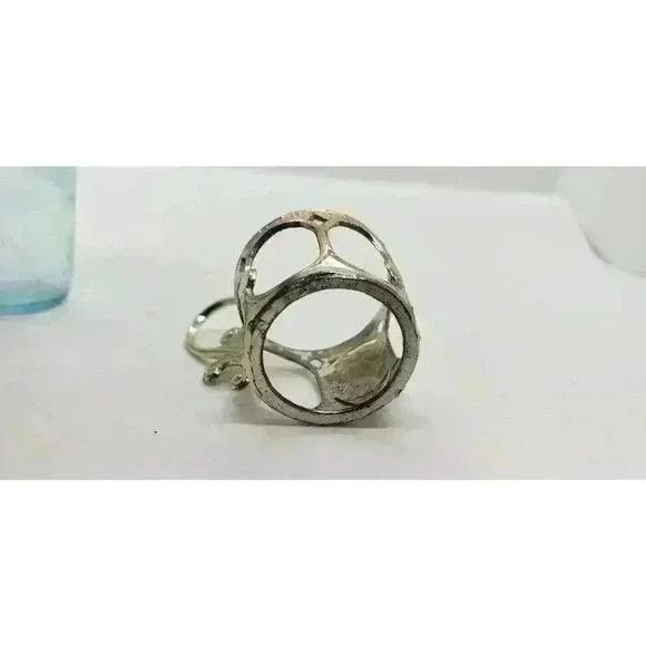 Vintage California Souvenir Shot Glasses Silver Handled Holders Set Of 4 1950s - Picture 11 of 14